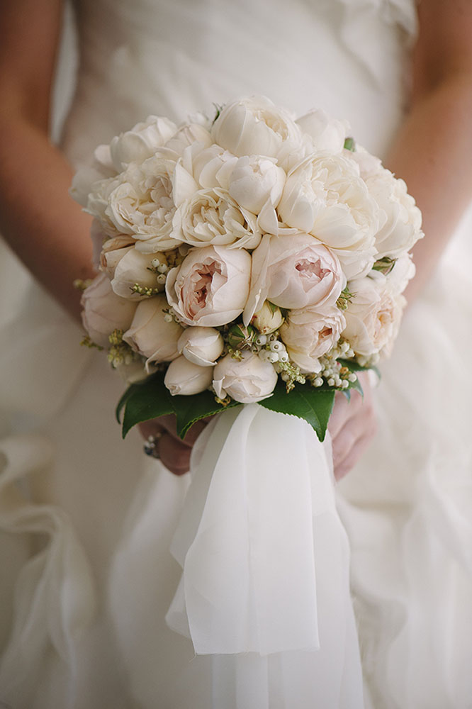 Classic Bridal Bouquet - The White Orchid Floral Design