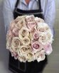CLASSIC Bridal Bouquet "Cheryl" consisting of premium roses. Image by The White Orchid Floral Design.