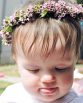 GARDEN Flower Girl Crown consisting of wax flower.  Image by The White Orchid Floral Design.